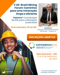 Read more about the article Jordi Bruno, BDD for the mining sector, will attend Exposibram 2022 in Brazil